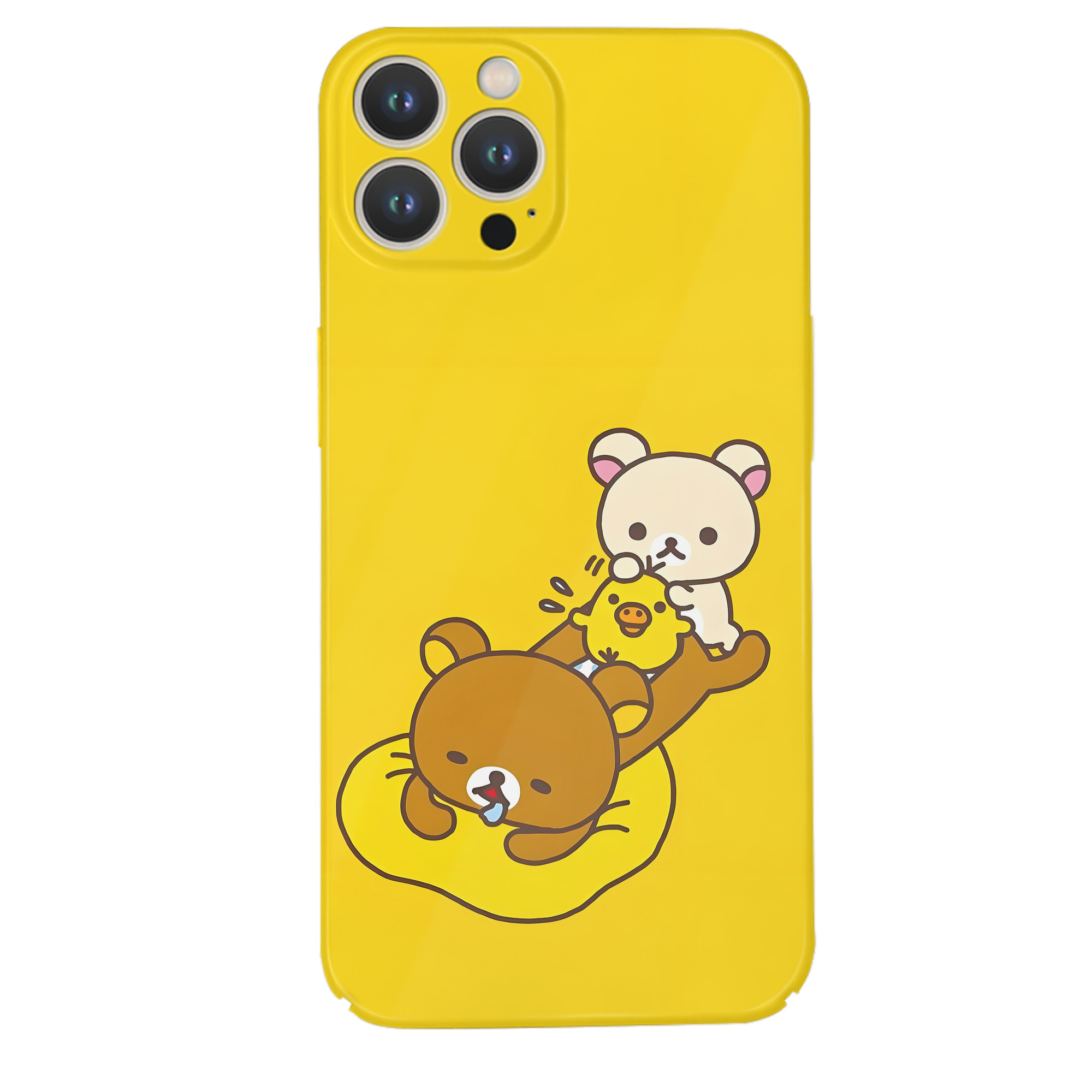 （画像用） リラックマ リラックマ キイロイトリ Rilakkuma Korilakkuma Kiiroitori 【iPhone 14シリーズ対応】ハードケース